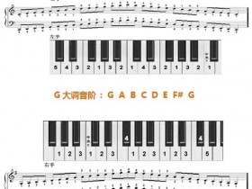 12个大调音阶及左右手指法图示